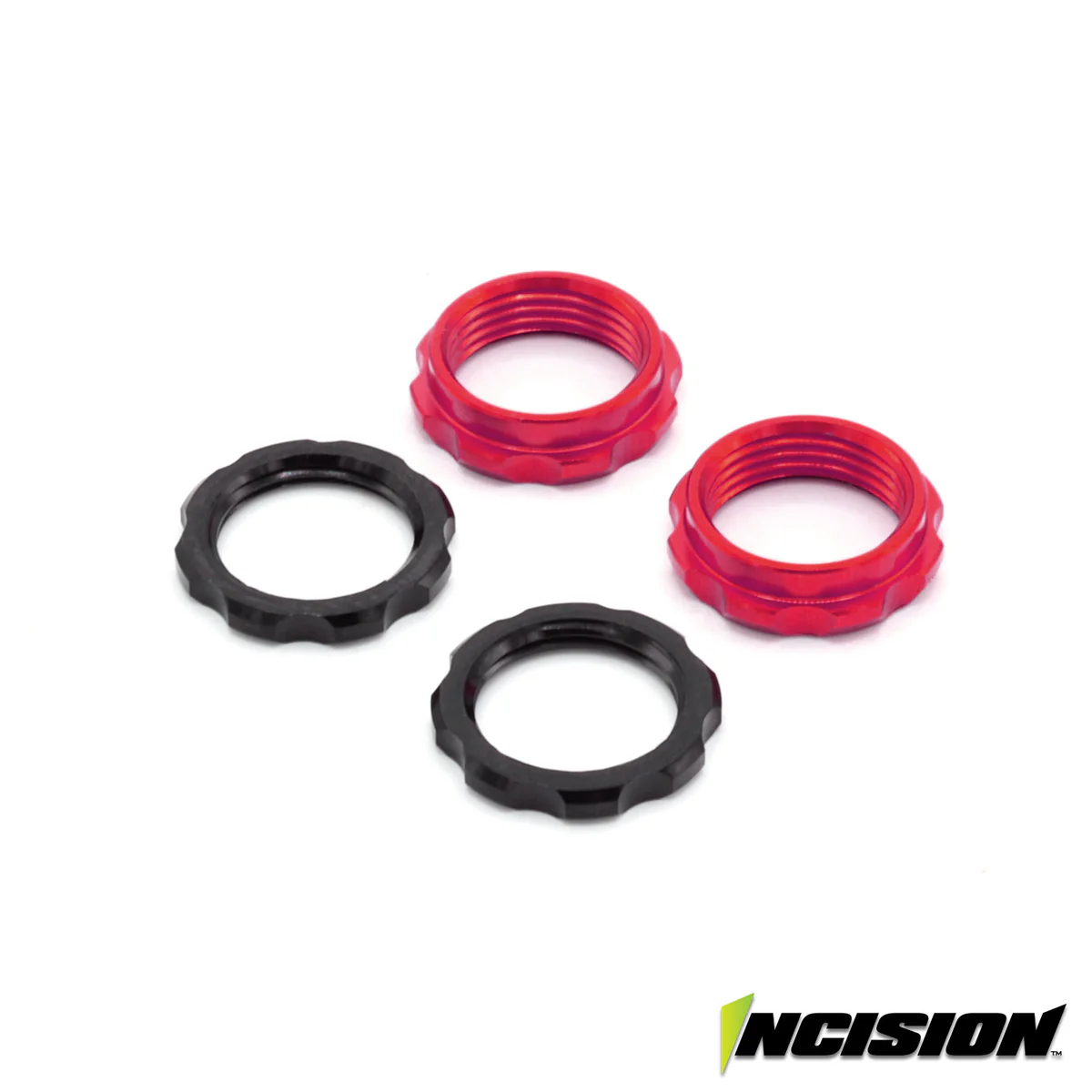 IRC00525 Vanquish Products S8E Machined Spring Collars (Red)