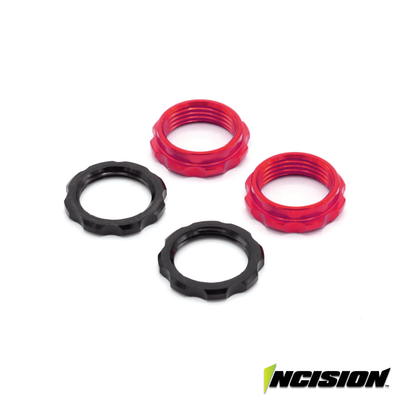 IRC00525 Vanquish Products S8E Machined Spring Collars (Red)