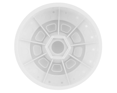 JCO3421W 9-Shot Short Course Dirt Oval Wheels (2) (White) w/17mm Hex