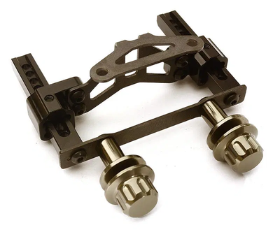 INTC28448GREY Adjustable Rear Body Mount & Post Set for Traxxas 1/10 4-Tec 2.0
