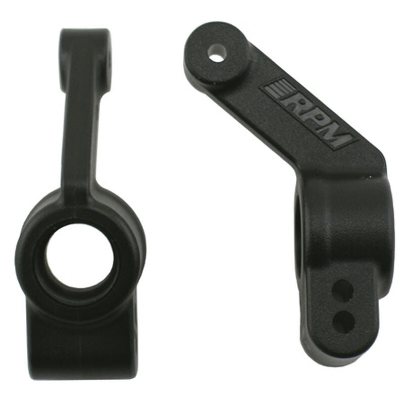 RPM80732 Rear Bearing Carrier Set for Traxxas Slash 4x4 (Black) (2)
