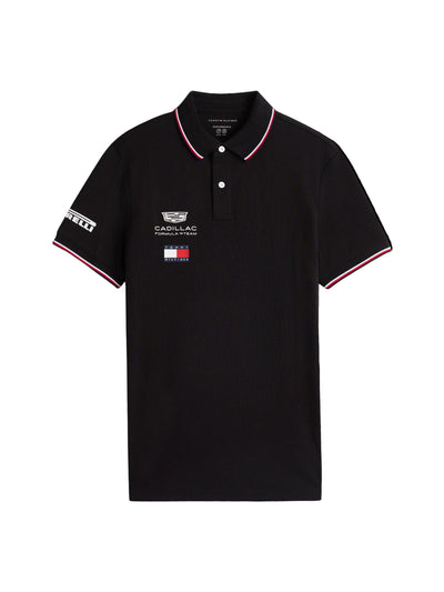 MN00072 Cadillac F1 Racing 2026 Team Polo Shirt - Black