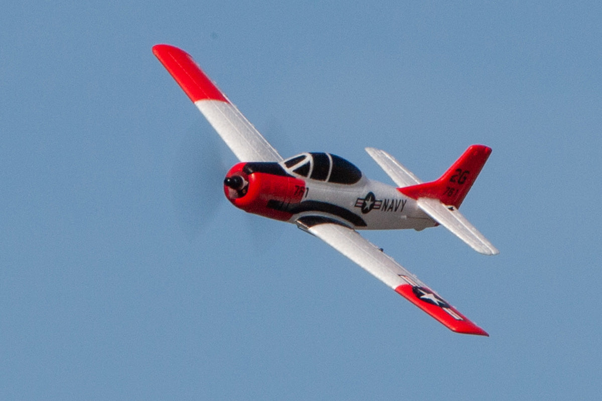 RGRA1302  T-28 Trojan Micro RTF Airplane with PASS (Pilot Assist Stability Software) System