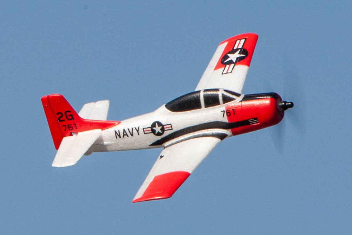 RGRA1302  T-28 Trojan Micro RTF Airplane with PASS (Pilot Assist Stability Software) System