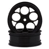 JCO3407B Coil Street Eliminator 2.2" Front Drag Racing Wheels (Black) (2) w/12mm