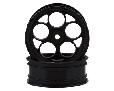 JCO3407B Coil Street Eliminator 2.2" Front Drag Racing Wheels (Black) (2) w/12mm