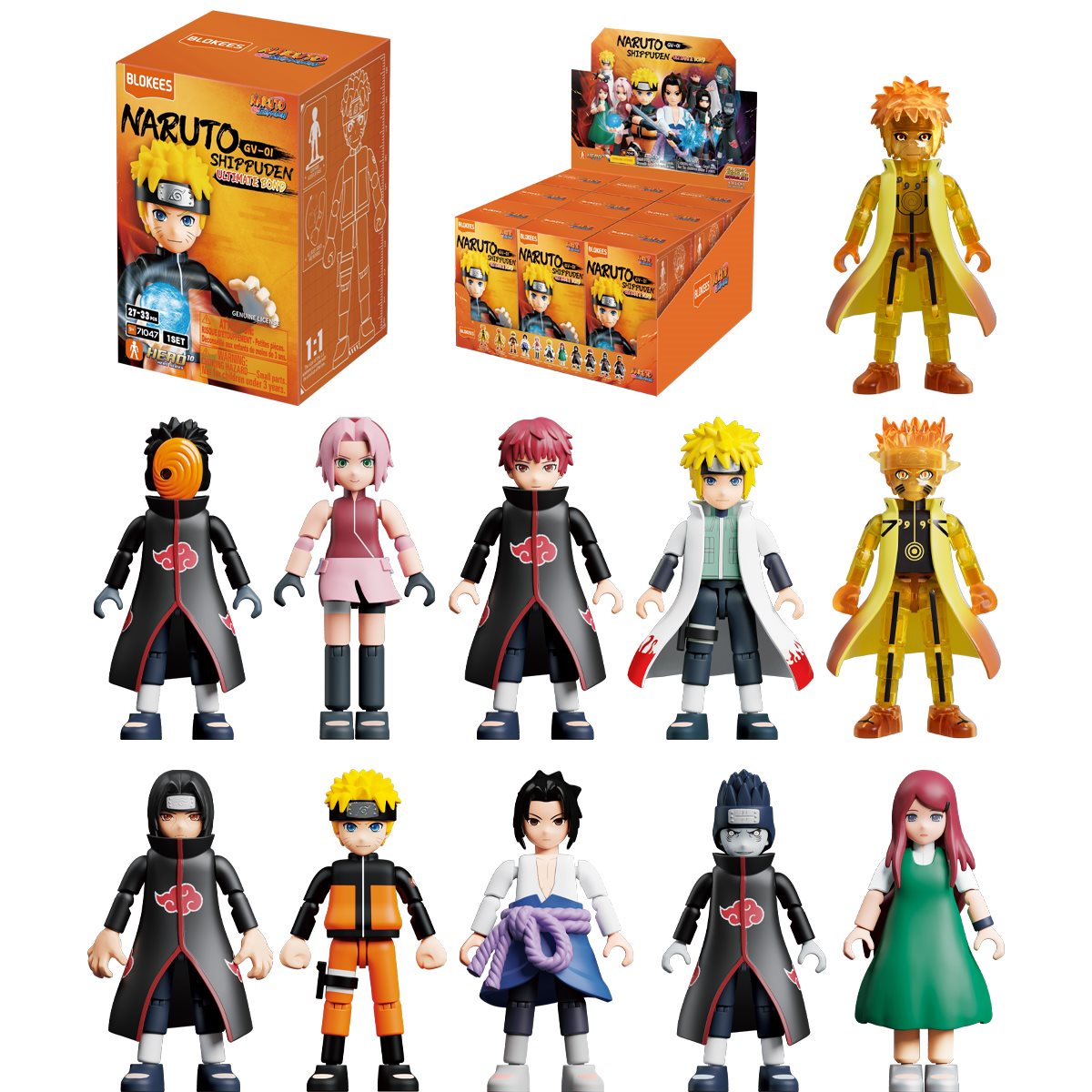 BLK71047A Naruto Galaxy Version 01 Ultimate Bond Blokees Mini Model Kit Blind Box