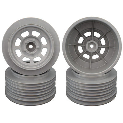 DER-DS4-FS Speedway SC Wheels for Traxxas Slash Front / 19mm BKSP / SILVER / 4Pcs.