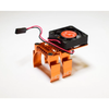 HRMH550TE03 Hot Racing Traxxas Clip-On Two-Piece Motor Heat Sink w/Fan (Orange)