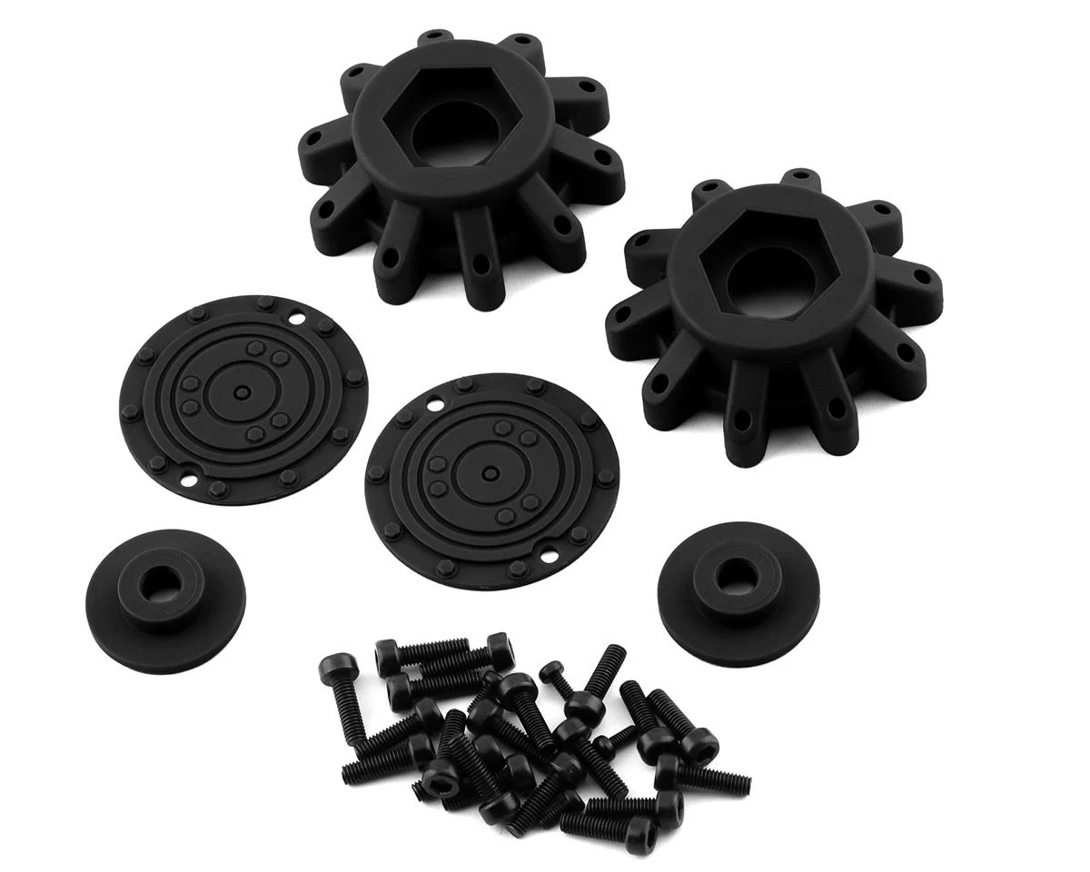 JCO3414B Aggressor 2.6x3.8" Monster Truck Wheel (Black) (2) w/17mm