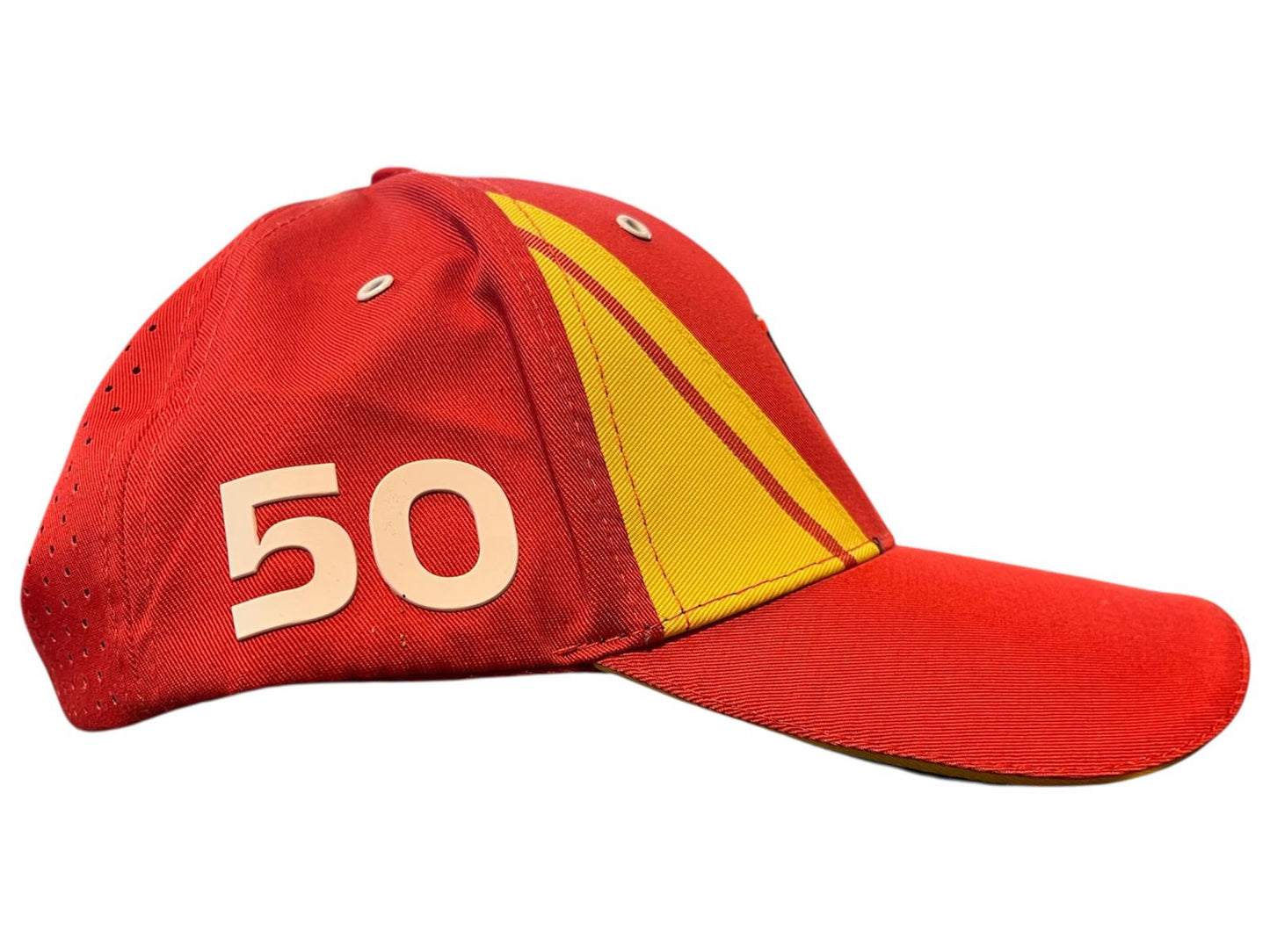 U2702 Scuderia Ferrari Hypercar Le Mans 2024 499P "50" Limited Edition Fuoco Team Hat - Red