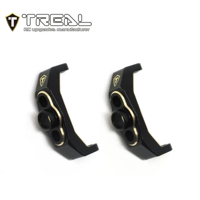 X003QSBGGB TREAL Brass Front C Hubs Caster Blocks 5.2g/pc (2P) L&R Heavy Weight Upgrades for 1/18 TRX4M Defender Bronco