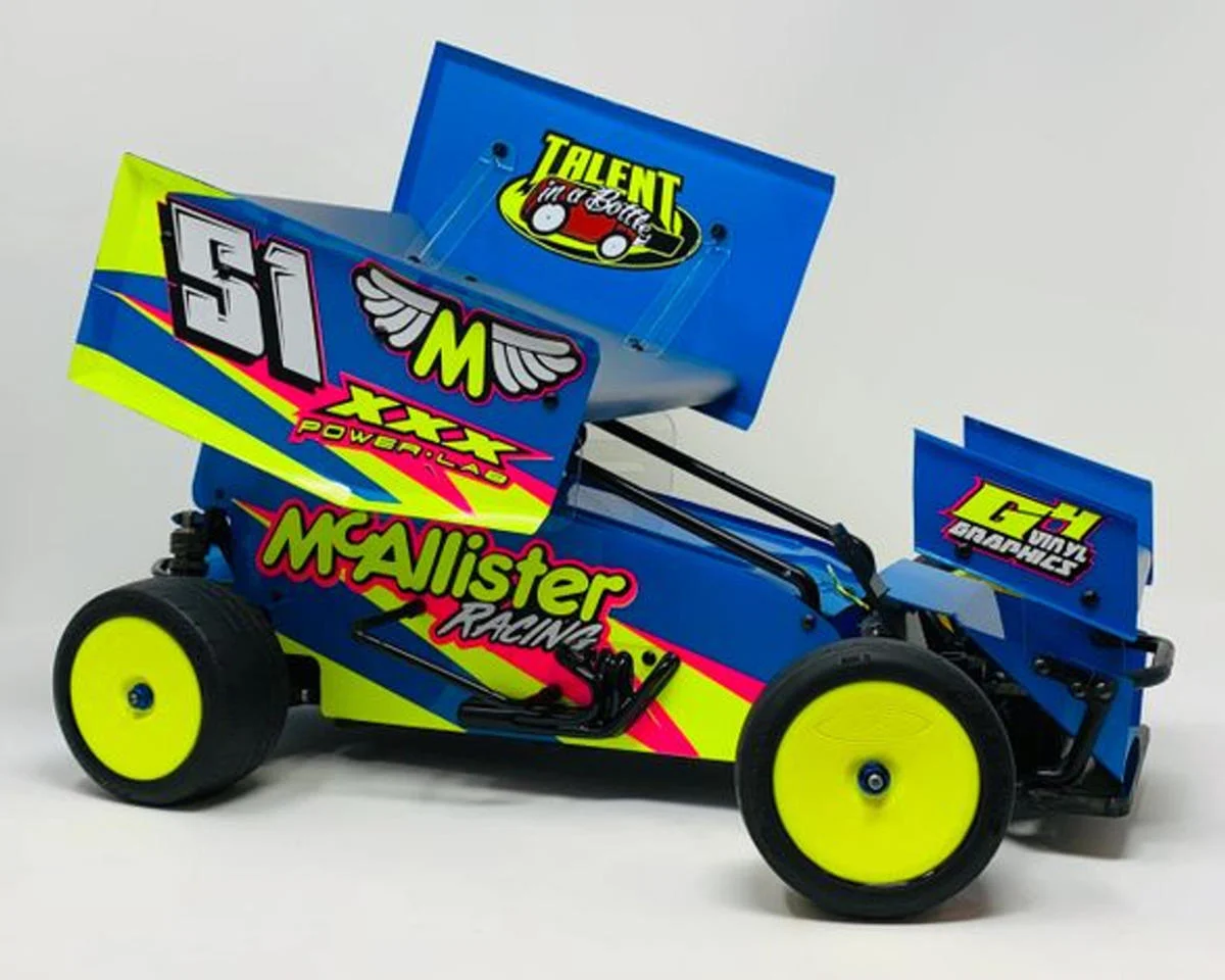McAllister #430 Placerville 1/10 Sprint Car Body Kit (Custom Works) w/Top and Nose Wings