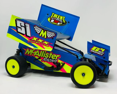 McAllister #430 Placerville 1/10 Sprint Car Body Kit (Custom Works) w/Top and Nose Wings