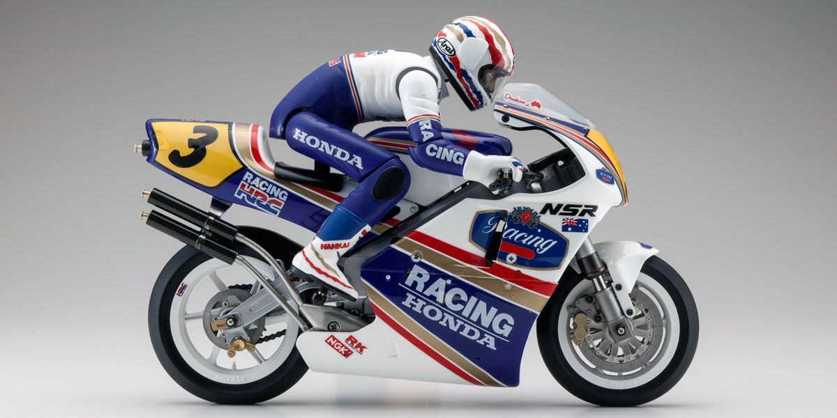 KYO34932 1/8 HONDA NSR500 Hang On Racer Electric Motorcycle Kit