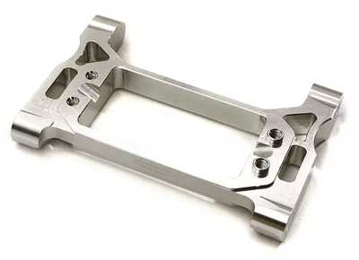 INTC28047SILVER Billet Alloy Front Steering Servo Mount Scale & Trail Crawler