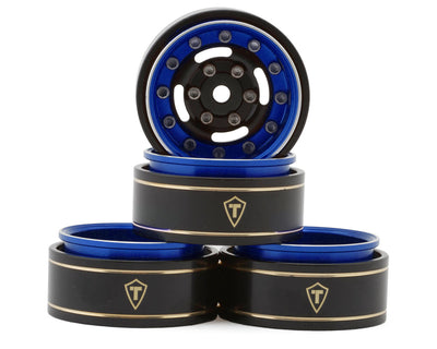 TLHTSCX24-236 TREAL 1.0 Beadlock Wheels Deep Dish Rims (4P) Type F - Blue
