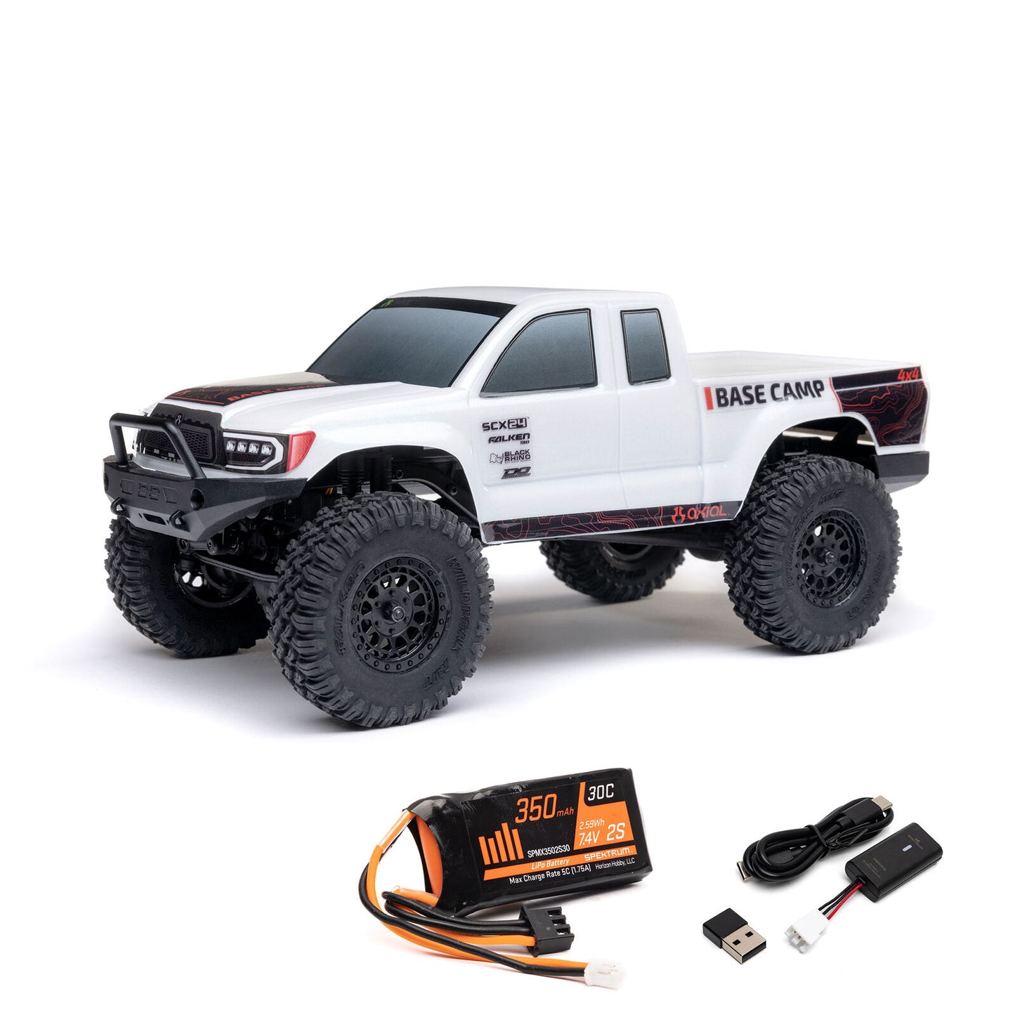 AXI1219 Axial 1/24 SCX24 Base Camp 4WD Rock Crawler Brushed RTR with Battery & Charger