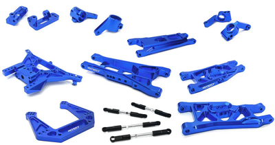INTC27629BLUE Billet Machined Alloy Suspension Kit 1/10 2WD