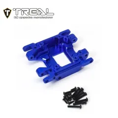 X003KPLCTL TREAL Aluminum 7075 Center Skid Plate CNC Machined Upgrdes for 1/18 TRX4M-Blue