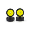 PRO1035612 Pro-Line Racing 1/28 Prism Front/Rear Carpet Tires Mounted 7mm, Yellow (4): Losi Micro-T