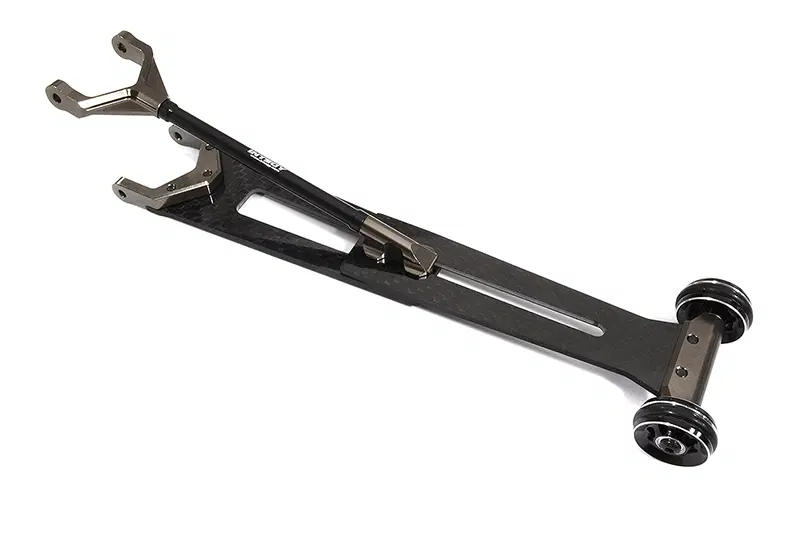 INTC30172GREY Machined Alloy & Composite Wheelie Bar Drag