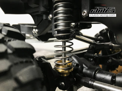 C-S0704 TRX4 Brass Shock Spring Retainer Cups (4)