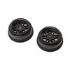 PRO287203 Pro-Line Racing 1/10 Sheriff Dirt Oval Wheels, 12mm Hex, Black (2): Losi Sprint Car (Front)