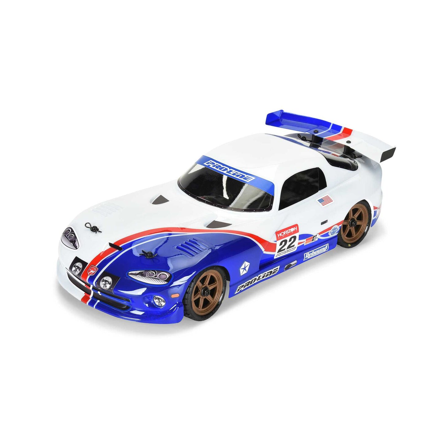 PRO368417 1/12 Pre-Cut 2002 Dodge Viper GTS Clear Body: Losi Grom Racecar