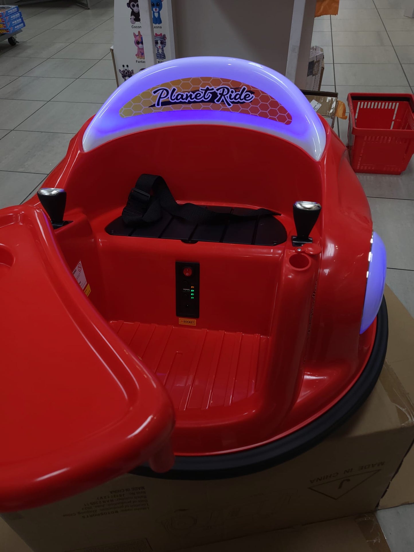 12V Bumper Cars Ride On  RED