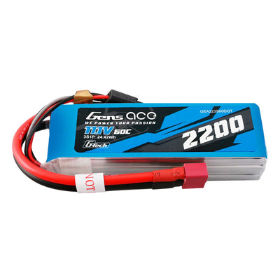 GEA223S60DGT Gens ace 11.1V 2200mAh 60C G-Tech LiPo Battery: Deans