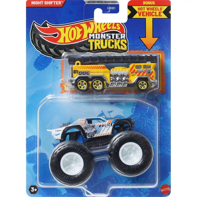 HWGRH81 1:64 Monster Trucks Night Shifter