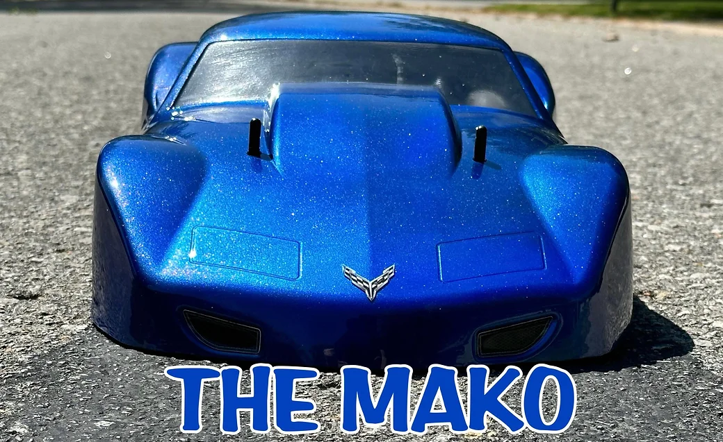 Shark Bodies - Mako w/ Wing - Drag Body - Clear