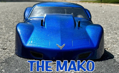 Shark Bodies - Mako w/ Wing - Drag Body - Clear