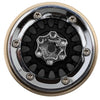 YQW-MW1316BK Injora 1.3" ModuWheel Brass & Aluminum Micro Crawler Beadlock Wheels (Black) (4) (40.5g ea) (-4.05mm Offset)