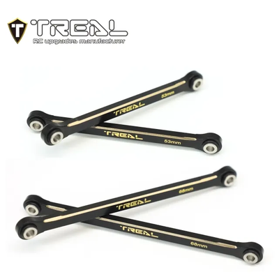 X003SDF935 TREAL Brass Lower Links Set (4pcs) Lower Chassis 4-Links Upgrades Compatible with TRX4M 1/18 Scale