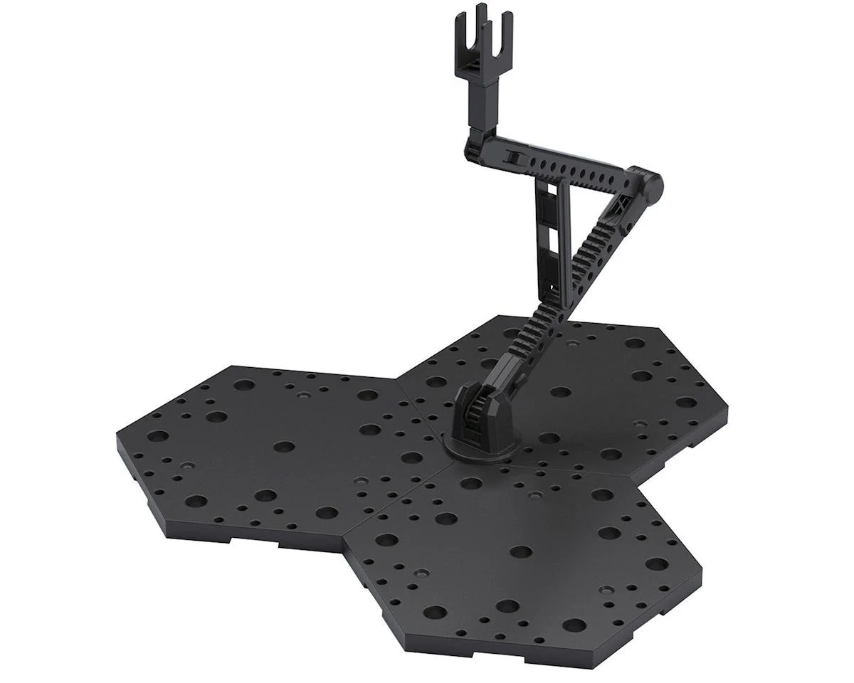 BS2410267 Bandai Action Base 4 Display Stand (Black) For Gundam Model Kits