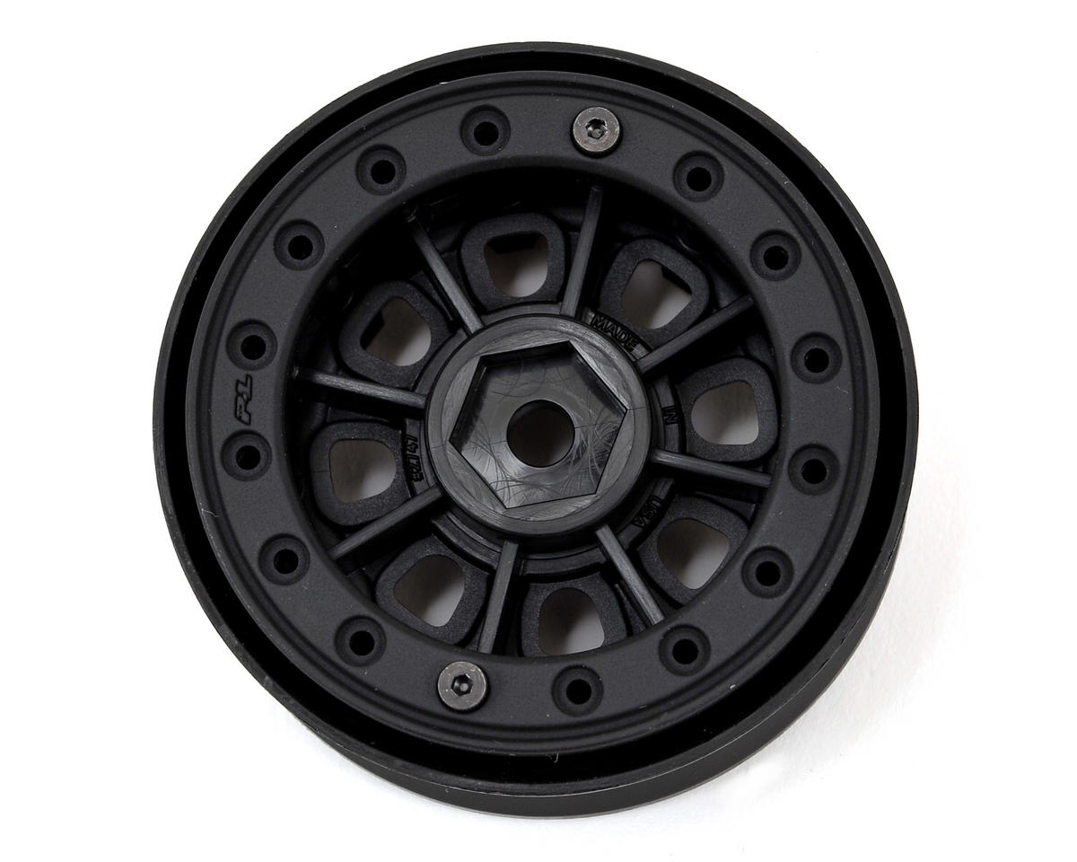 PRO274715 Denali 1.9" Bead Loc Rock Crawler Wheels (2) (Black/Black)