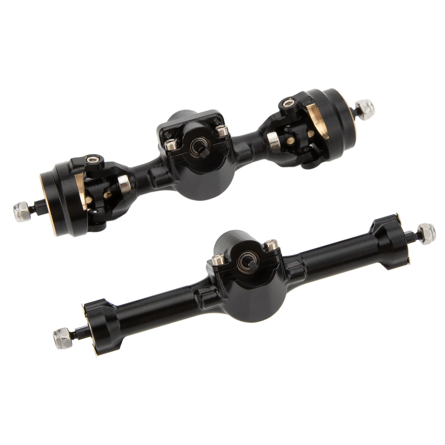 MEUS Racing +3mm Isokinetic SCX30 Axles with 3-Section CVD (Black)