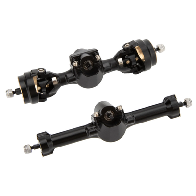 MEUS Racing +3mm Isokinetic SCX30 Axles with 3-Section CVD (Black)