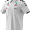JW0586 Mercedes AMG Petronas Formula 1 2025 Men's Team Polo Shirt - White -
