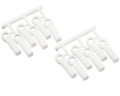 RPM80511 Long Turnbuckle Rod End Set for Traxxas Chassis (White) (12)