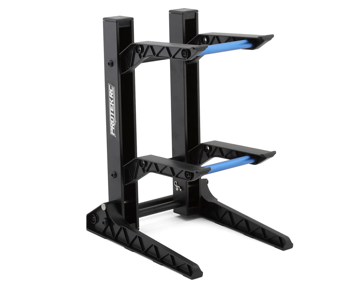 PTK-8390 ProTek RC 2 Layer 1/10 & 1/8 Car Display Stand (200x240x325mm) W/Carrying Bag