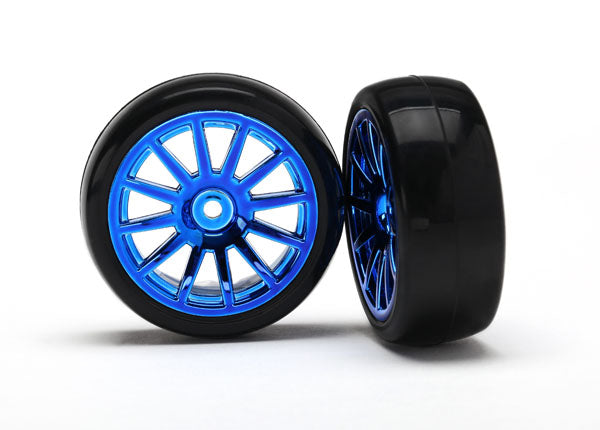 7573R Tires Blue Wheels