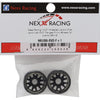 NX-USA-EVO-F+1 NEXX Racing Mini-Z RWD "JUD" EVO Front Threaded Side-Wall Carbon Fiber Rims (1mm Offset) (Black) (2)
