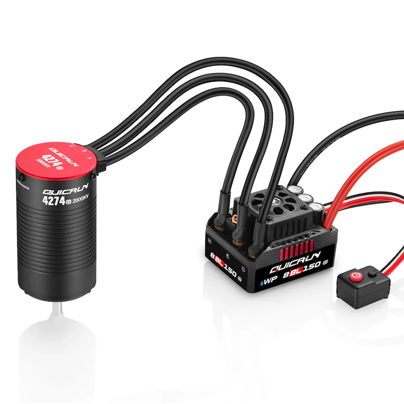 HWA38030401 Hobbywing QuicRun 8BL150 G2 Sensorless Brushless ESC/4274SL Motor Combo (2000kV)