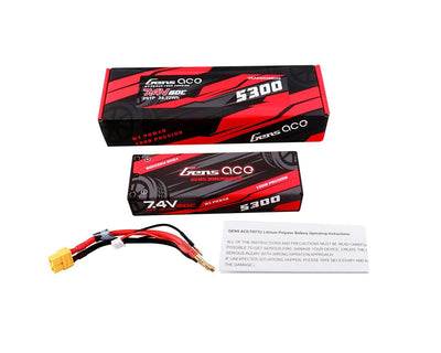 GEA53002S60X6 2S 60C Hardcase Lipo Battery (7.4V/5300mAh) w/XT60 Connector