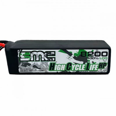 SMC82150-6S1P HCL-HP 22.2V 8200mAh 150C G10 Protection Plates - Traxxas Plug