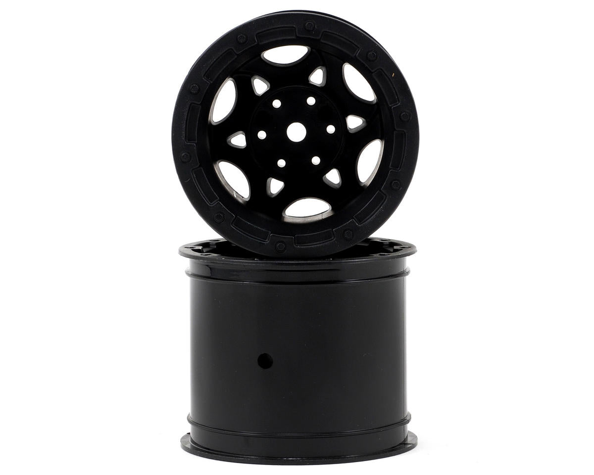 JCO3335B 12mm Hex Tense 2.2" Front Wheels for Traxxas 2WD Truck (2) (Black)