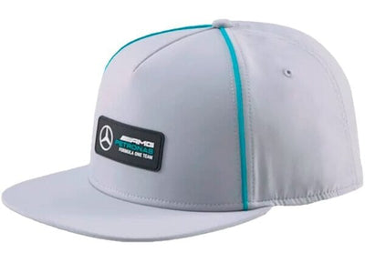 024062 02 Mercedes Benz AMG Petronas F1 Puma Flat Brim Hat- Silver